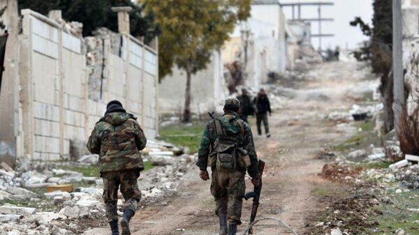 Сирийские военные в провинции Алеппо Сирийские военные в провинции Алеппо