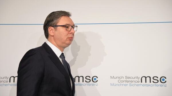Президент Сербии Александр Вучич на Мюнхенской конференции по безопасности Президент Сербии Александр Вучич на Мюнхенской конференции по безопасности