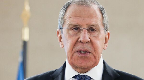 Министр иностранных дел РФ Сергей Лавров выступает на Конференции по разоружению 2020 Министр иностранных дел РФ Сергей Лавров выступает на Конференции по разоружению 2020