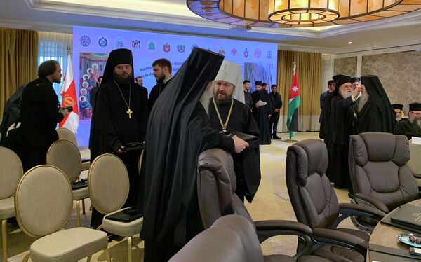 Глава Отдела внешних церковных связей Московского патриархата митрополит Волоколамский Иларион в Аммане Глава Отдела внешних церковных связей Московского патриархата митрополит Волоколамский Иларион в Аммане