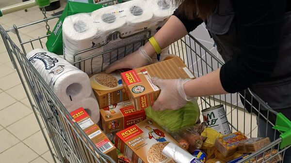Работа службы доставки продуктов во время коронавируса Работа службы доставки продуктов во время коронавируса