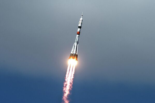 Старт ракеты-носителя Союз-2.1а с пилотируемым кораблем Союз МС-16 Старт ракеты-носителя Союз-2.1а с пилотируемым кораблем Союз МС-16