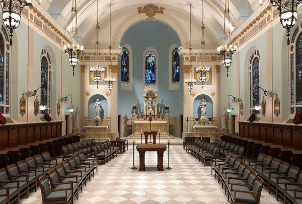 Мемориальная капелла Батлера. Тэрритаун, США. Richard S. Vosko, Hon. AIA, номинация Liturgical/Interior Design Мемориальная капелла Батлера. Тэрритаун, США. Richard S. Vosko, Hon. AIA, номинация Liturgical/Interior Design