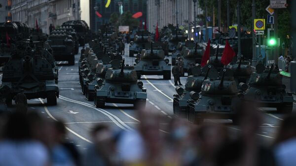 Ночная репетиция парада Победы в Москве Ночная репетиция парада Победы в Москве