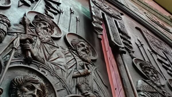 Собор Воскресения Христова - главный храм Вооруженных сил РФ. Подмосковье, парк Патриот Собор Воскресения Христова - главный храм Вооруженных сил РФ. Подмосковье, парк Патриот