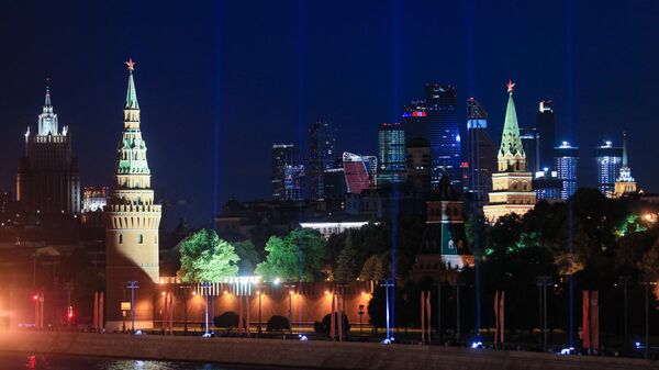 Акция Лучи Победы в Москве Акция Лучи Победы в Москве