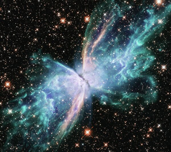 Биполярная планетарная туманность NGC 6302 (Бабочка) Биполярная планетарная туманность NGC 6302 (Бабочка)