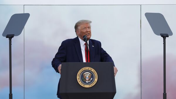 Президент США Дональд Трамп выступает в Вашингтоне на праздновании Дня независимости США Президент США Дональд Трамп выступает в Вашингтоне на праздновании Дня независимости США