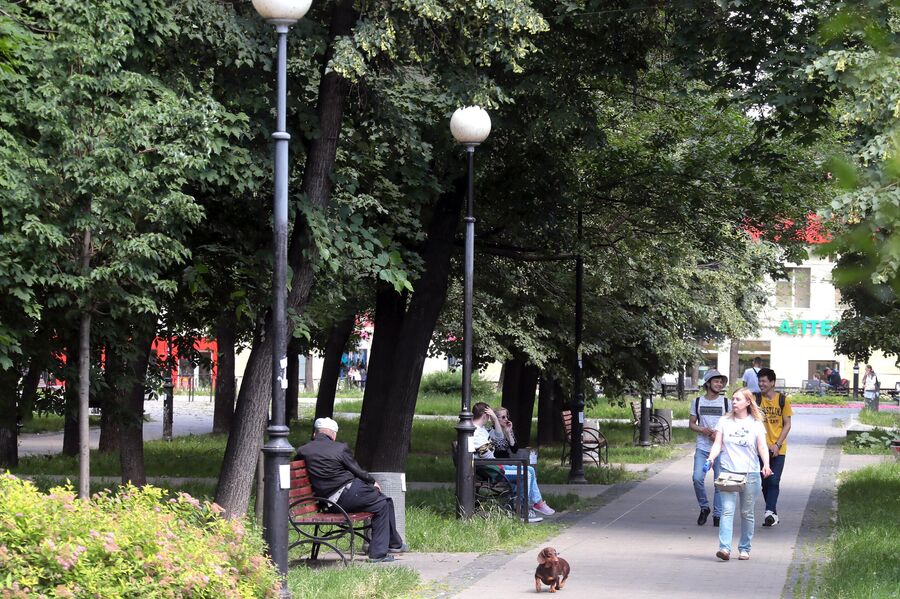 Благоустройство пешеходных зон на Садовом кольце Благоустройство пешеходных зон на Садовом кольце