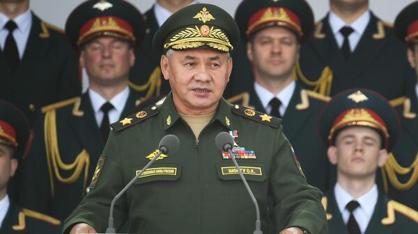 Министр обороны РФ Сергей Шойгу выступает на открытии Международного военно-технического форума Армия-2020 в военно-патриотическом парке Патриот Министр обороны РФ Сергей Шойгу выступает на открытии Международного военно-технического форума Армия-2020 в военно-патриотическом парке Патриот