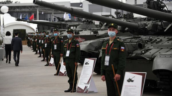 Участники выставки вооружений Международного военно-технического форума (МВТФ) Армия-2020 в военно-патриотическом парке Патриот Участники выставки вооружений Международного военно-технического форума (МВТФ) Армия-2020 в военно-патриотическом парке Патриот