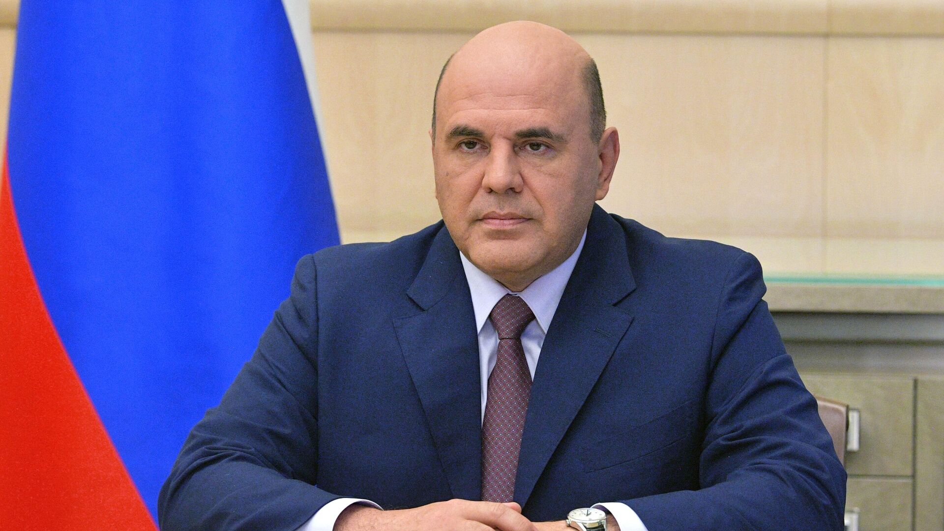 Председатель правительства РФ Михаил Мишустин во время видеообращения к участникам Московского финансового форума Председатель правительства РФ Михаил Мишустин во время видеообращения к участникам Московского финансового форума - РИА Новости, 1920, 09.09.2020