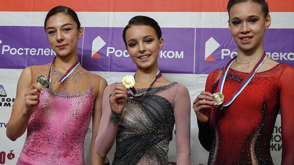 Призеры женского одиночного катания на I этапе Кубка России Призеры женского одиночного катания на I этапе Кубка России