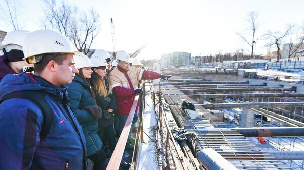 Студенты Горного института НИТУ МИСиС на предприятии Метростроя Студенты Горного института НИТУ МИСиС на предприятии Метростроя