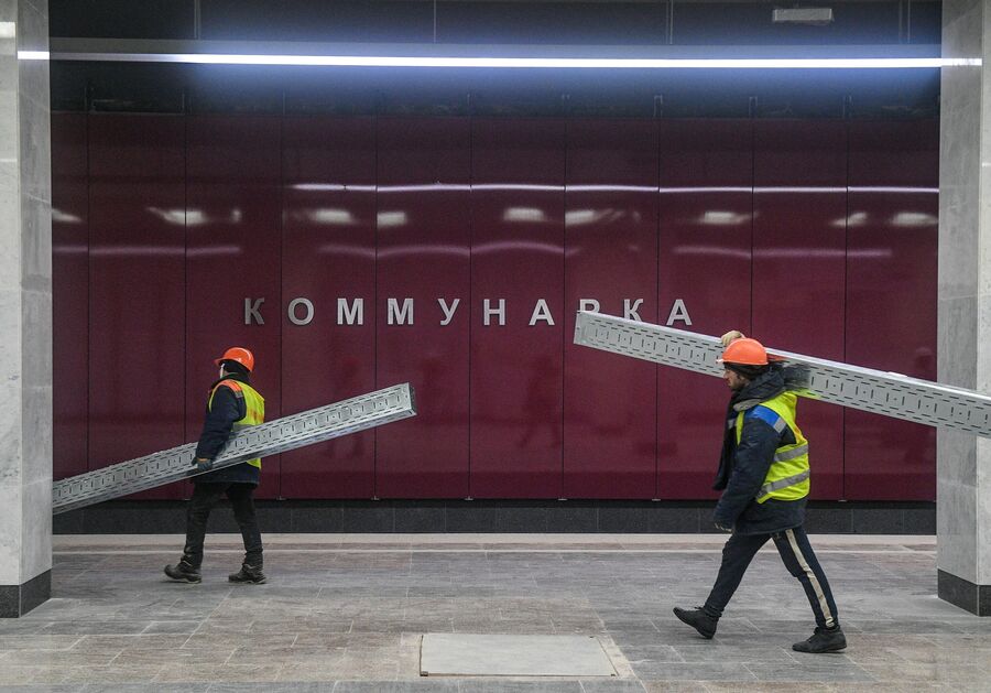 Строительство метро на участке Сокольнической линии Строительство метро на участке Сокольнической линии