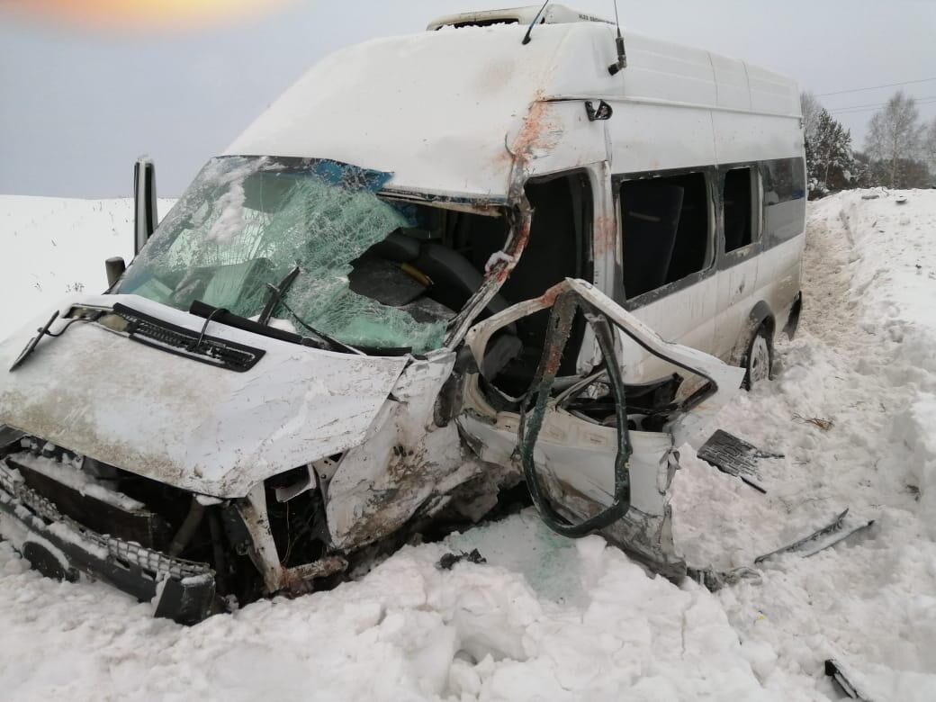 Авария 2 фур в Башкирии в январе