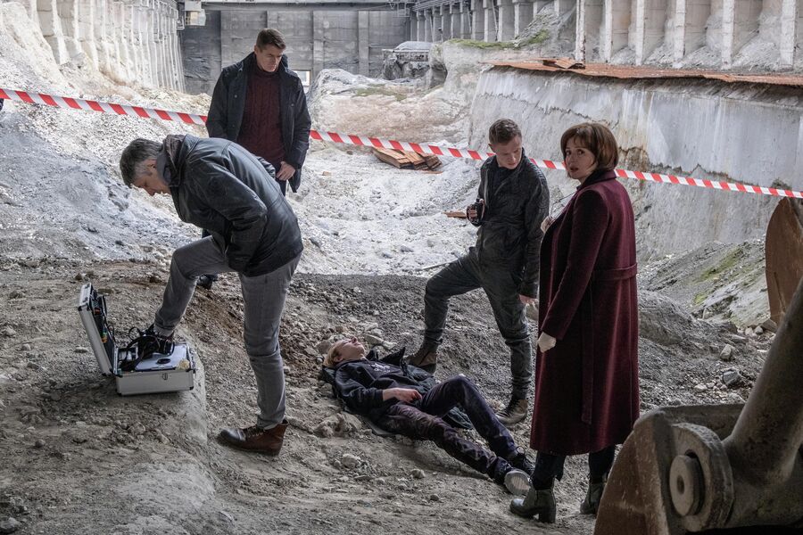 Актриса Анна Банщикова на съемках сериала Ищейка Актриса Анна Банщикова на съемках сериала Ищейка