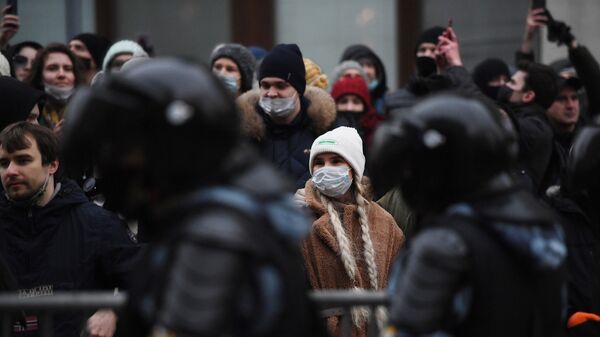 На прошедшей 23 января в Рязани незаконной акции задержали 16 подростков