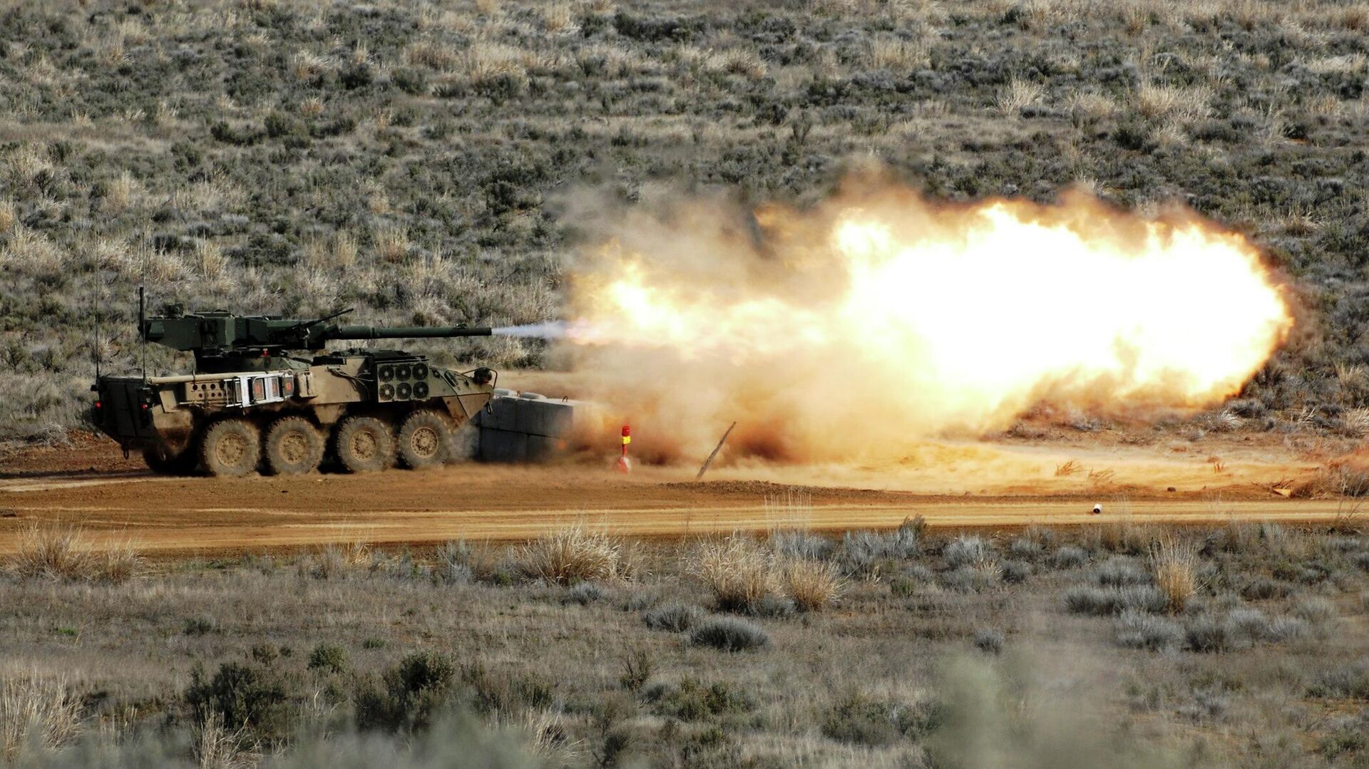 Артиллерийская самоходка Stryker M1128 Mobile Gun System Артиллерийская самоходка Stryker M1128 Mobile Gun System - РИА Новости, 1920, 24.05.2021