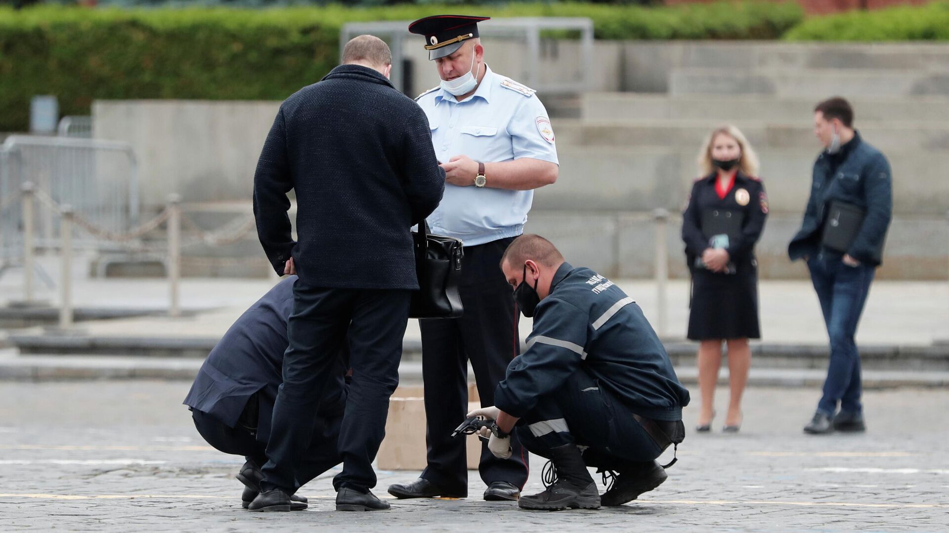 Следствие попросило арестовать акциониста, стрелявшего на Красной площади