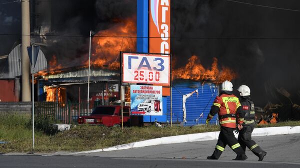 Число пострадавших при пожаре на АЗС в Новосибирске выросло до 24