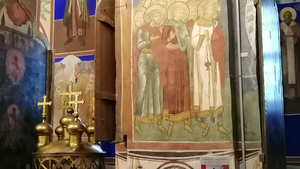 Фрески Рождественского собора в Суздальском кремле Фрески Рождественского собора в Суздальском кремле