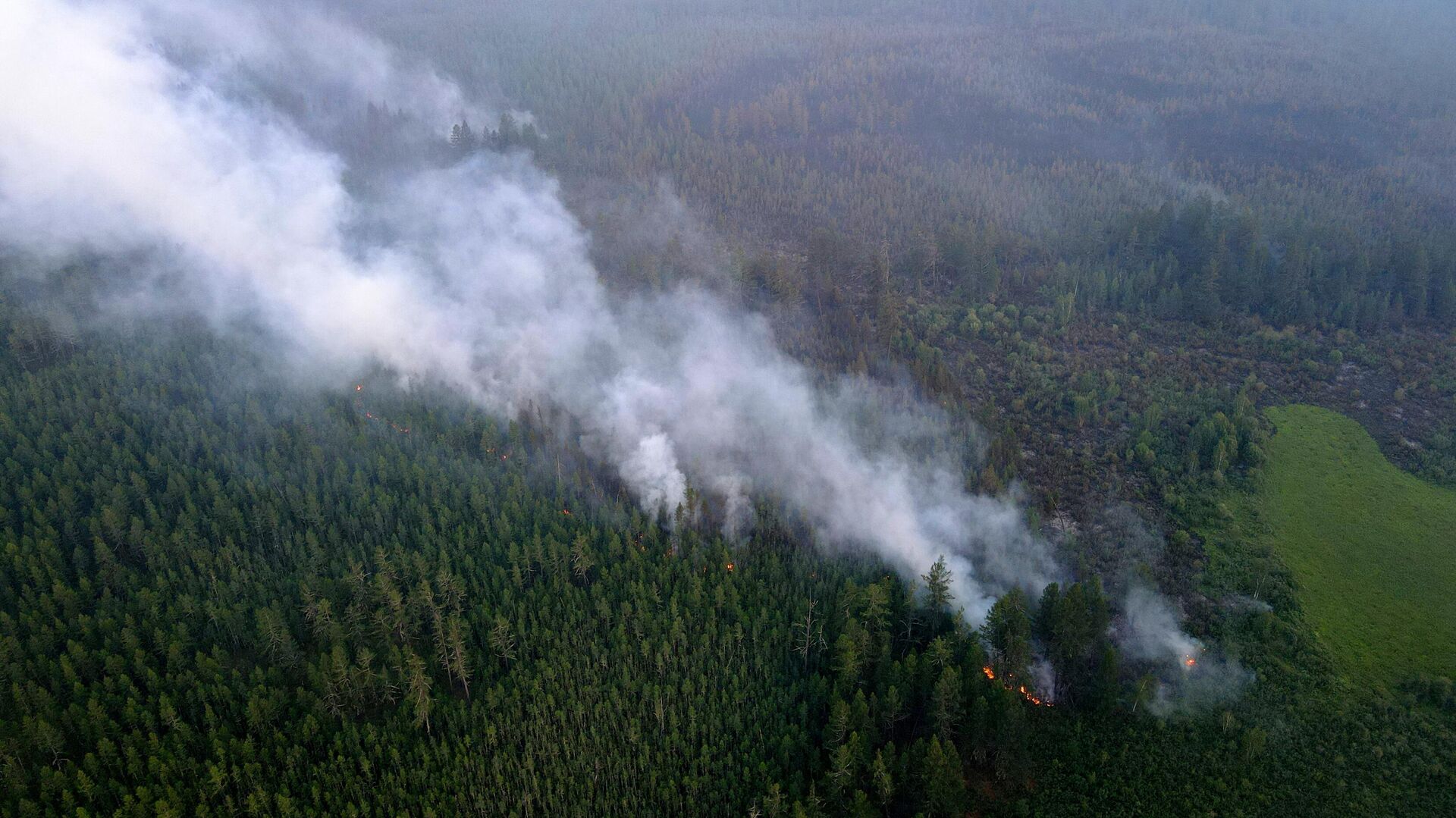В Мордовии военные самолеты выполнили 17 вылетов для тушения пожара
