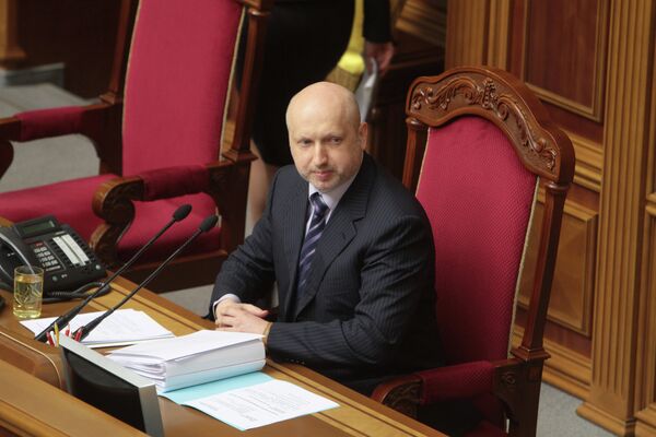 Исполняющий обязанности президента Украины Александр Турчинов Исполняющий обязанности президента Украины Александр Турчинов