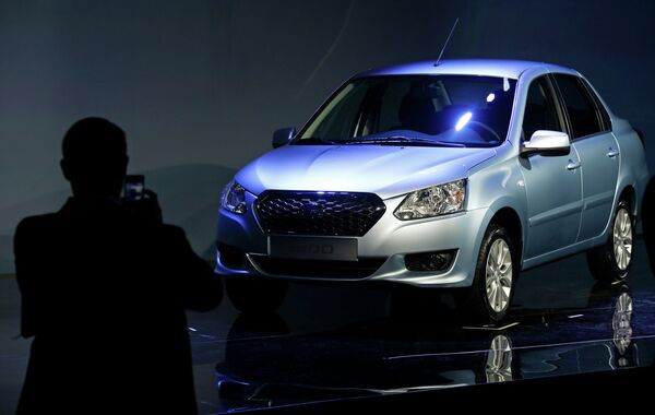 Datsun on-DO на российской презентации в Москве Datsun on-DO на российской презентации в Москве