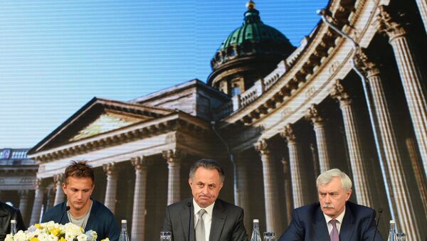 Доменико Кришито, Виталий Мутко и Георгий Полтавченко (слева направо) Доменико Кришито, Виталий Мутко и Георгий Полтавченко (слева направо)