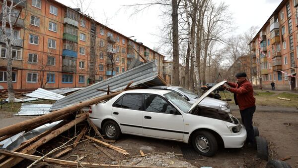 Последствия урагана в Омске Последствия урагана в Омске