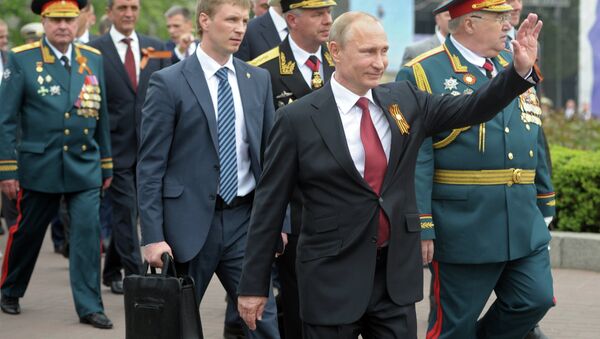 Владимир Путин принял участие в торжественных мероприятиях, посвященных 69-й годовщине Победы в ВОВ и 70-летию освобождения Севастополя Владимир Путин принял участие в торжественных мероприятиях, посвященных 69-й годовщине Победы в ВОВ и 70-летию освобождения Севастополя