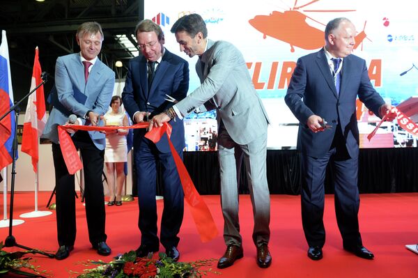 Церемония открытия VII Международной выставки вертолетной индустрии HeliRussia 2014 Церемония открытия VII Международной выставки вертолетной индустрии HeliRussia 2014
