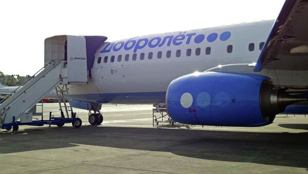 Самолет Boeing 737-800NG авиакомпании Добролет. Архивное фото Самолет Boeing 737-800NG авиакомпании Добролет. Архивное фото