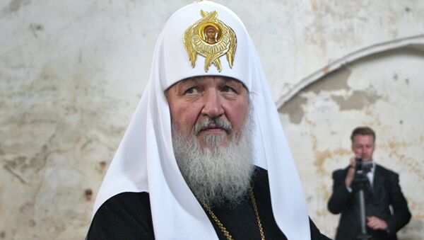 Патриарх посетил здание бывшей кирхи Арнау в Калининграде Патриарх посетил здание бывшей кирхи Арнау в Калининграде