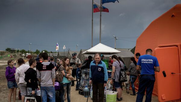 Лагерь беженцев из Украины в Ростовской области Лагерь беженцев из Украины в Ростовской области
