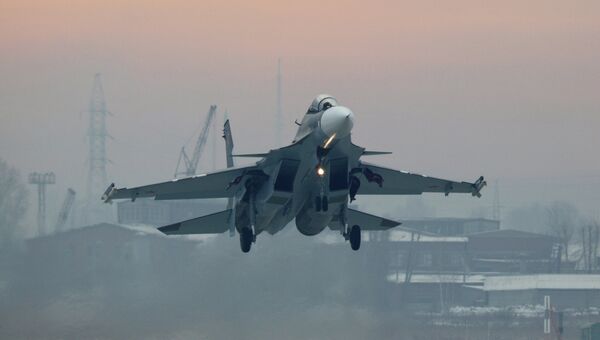 Истребитель Су-30 СМ. Архивное фото Истребитель Су-30 СМ. Архивное фото