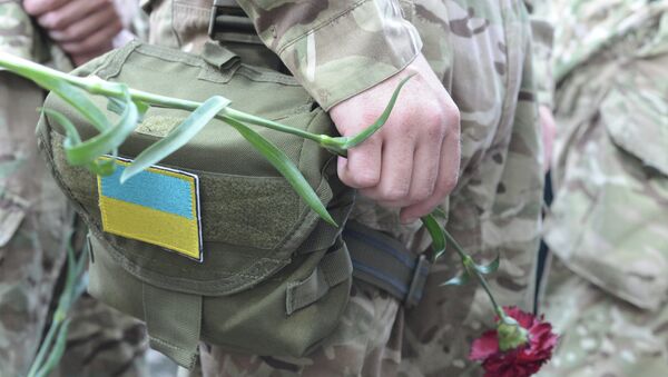 Бойцы батальона национальной гвардии Шахтерск. Архивное фото Бойцы батальона национальной гвардии Шахтерск. Архивное фото