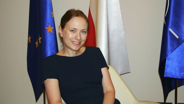 Катажина Пелчиньска-Наленч, посол Польши в России. Архивное фото Катажина Пелчиньска-Наленч, посол Польши в России. Архивное фото