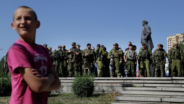 Акция в День независимости Украины в Донецке Акция в День независимости Украины в Донецке