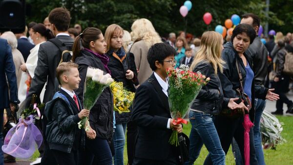 Начало учебного года в Москве. Архивное фото. Начало учебного года в Москве. Архивное фото.