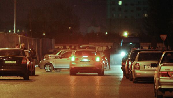 На месте взрыва в Грозном. 5 октября 2014 На месте взрыва в Грозном. 5 октября 2014