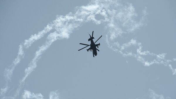 Вертолет Ка-52 ВВС России. Архивное фото Вертолет Ка-52 ВВС России. Архивное фото