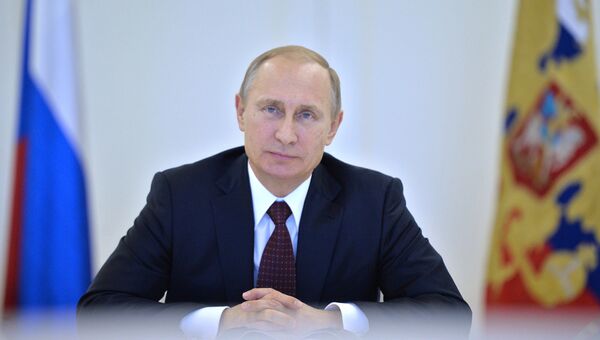 Президент России Владимир Путин. Архивное фото Президент России Владимир Путин. Архивное фото
