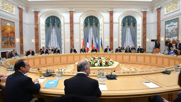 Переговоры лидеров России, Германии, Франции и Украины в Минске Переговоры лидеров России, Германии, Франции и Украины в Минске