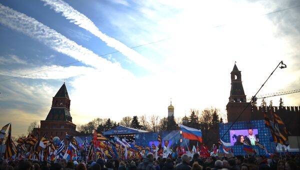 Митинг-концерт на Васильевском спуске, посвященный годовщине воссоединения Крыма с Россией Митинг-концерт на Васильевском спуске, посвященный годовщине воссоединения Крыма с Россией