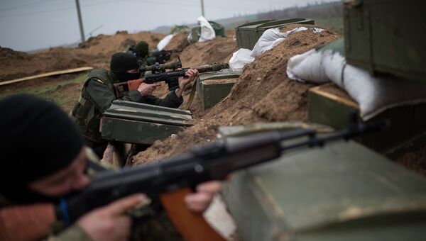 Украинские военные в Донецкой области. Архивное фото Украинские военные в Донецкой области. Архивное фото