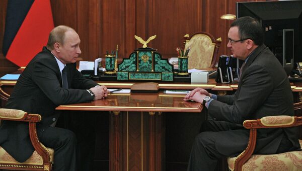 Президент России В.Путин провел встречу c министром сельского хозяйства РФ Н.Федоровым Президент России В.Путин провел встречу c министром сельского хозяйства РФ Н.Федоровым