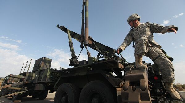 Армейский зенитно-ракетный комплекс Patriot вооруженных сил США. Архивное фото Армейский зенитно-ракетный комплекс Patriot вооруженных сил США. Архивное фото