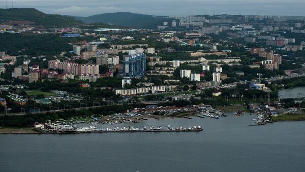 Вид на город Владивосток. Архивное фото Вид на город Владивосток. Архивное фото